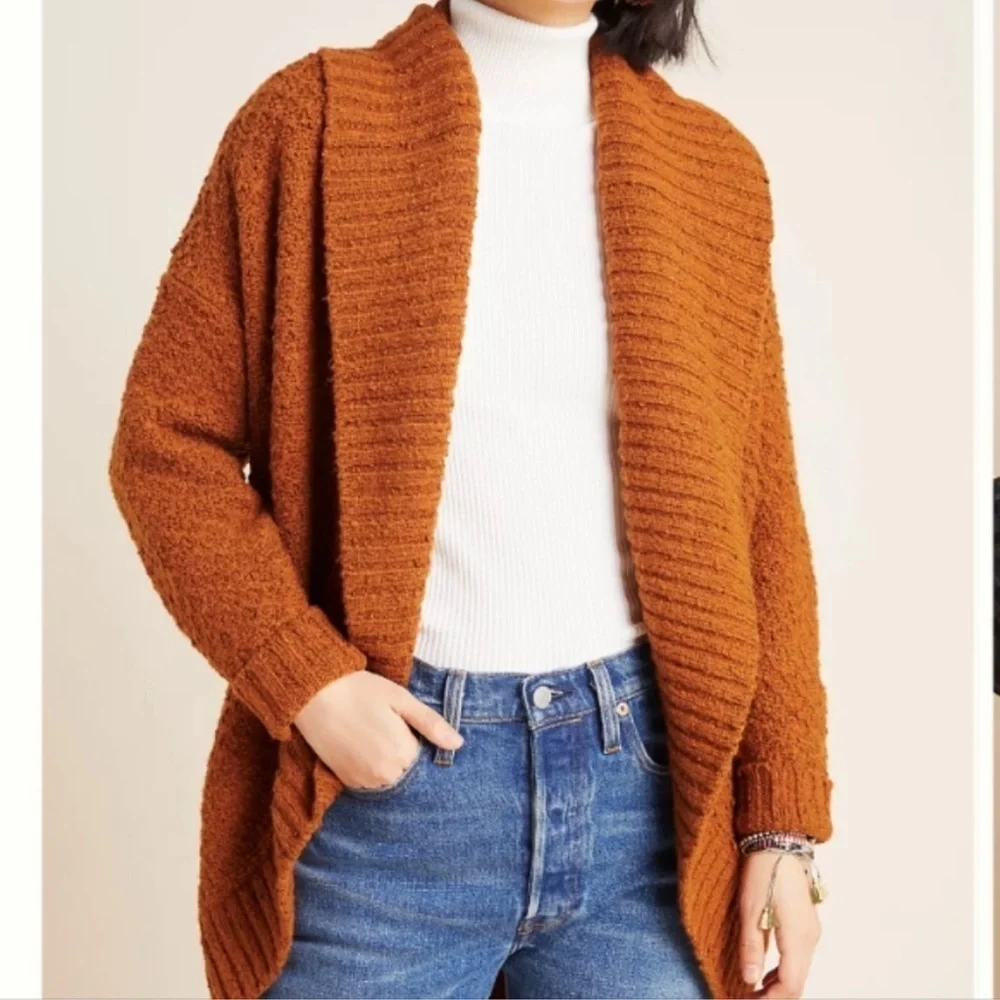 Anthropologie Denise Textured Open Cardigan Size XS
